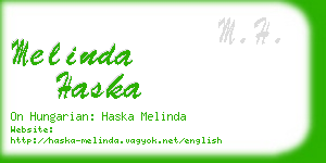 melinda haska business card